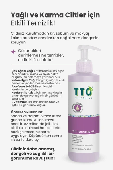 TTO YÜZ TEMİZLEME JELİ 200 ML - 5