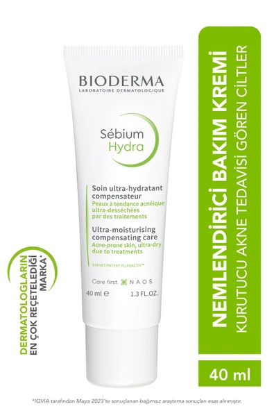 Bioderma Sebium Hydra Akneye Eğilimli Ciltler için Yatıştırıcı Nemlendirici Krem 40 ml
