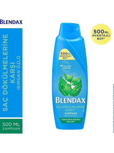 Blendax Saç Dökülmelerine Karşı Etkili Şampuan Isırgan Özlü 500 ml - 2