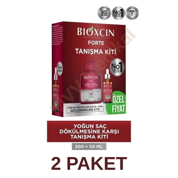 BİOXCİN Forte Tanışma Kiti - Şampuan 300 Ml & Serum 50 Ml - 2 Adet