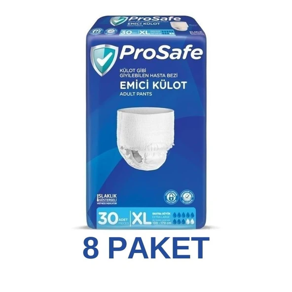 PROSAFE Emici Külot Hasta Bezi Xl-extra Large 240 Adet (8PKX30)