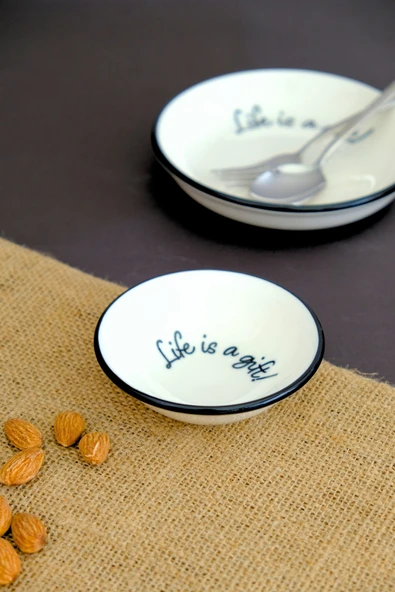 Tabak Evi Motto Gift Mini Kase 90cc Tekli 10x10x3cm