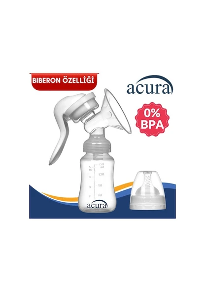 Acura AC-3000 Masaj ve Biberon Özellikli Manuel Göğüs Pompası