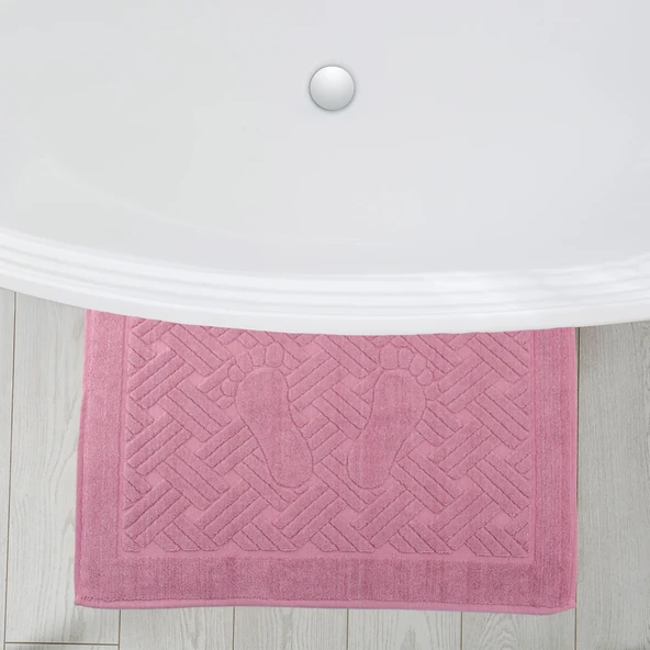 Homedius Ayak Havlusu Kalın Zikzak - Pembe 2'li - 50x70 cm - 4