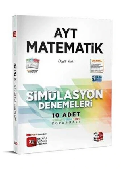 ÇÖZÜM 3D AYT SİMÜLASYON MATEMATİK DENEMESİ