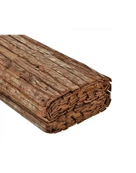 Bahçem Dekoratif Doğal KAbuk Çevirme Çit 300cm   100cm