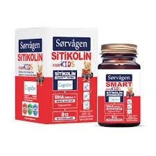 Sorvagen Smart Kids Sitikolin DHA Omega 3 Norveç Balık Yağı B12 60 Kapsül