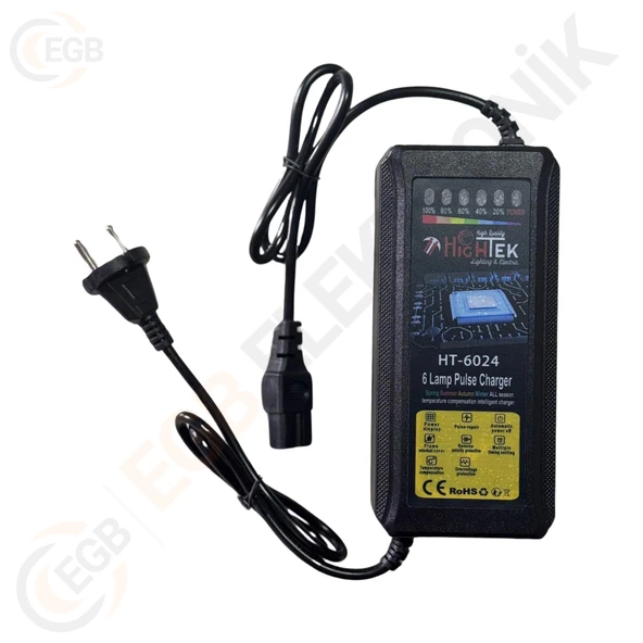 HIGHTEK HT-6024 60V 24A Elektrikli Bisiklet Ve Motorsiklet Şarj Adaptörü
