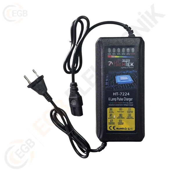 HIGHTEK HT-7224 72V 24A Elektrikli Bisiklet Ve Motorsiklet Şarj Adaptörü