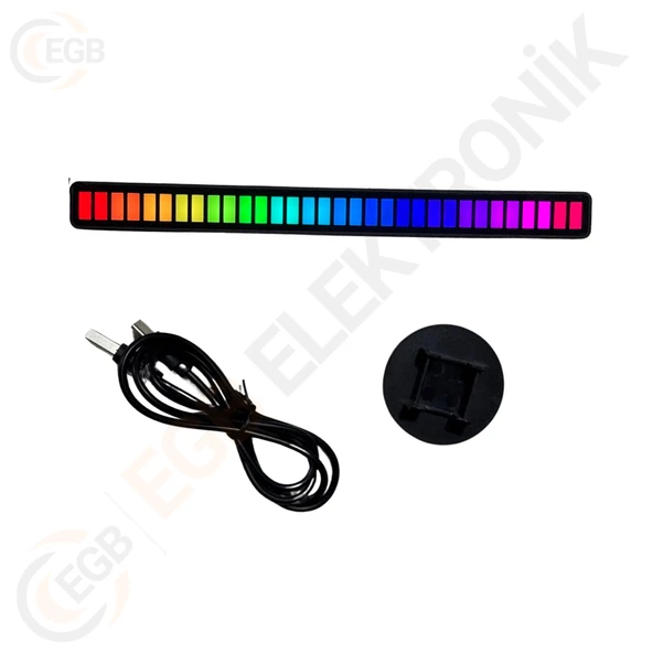 HIGHTEK rgb Sese Duyarlı Dik Ekolayzer 21cm L021 - 2