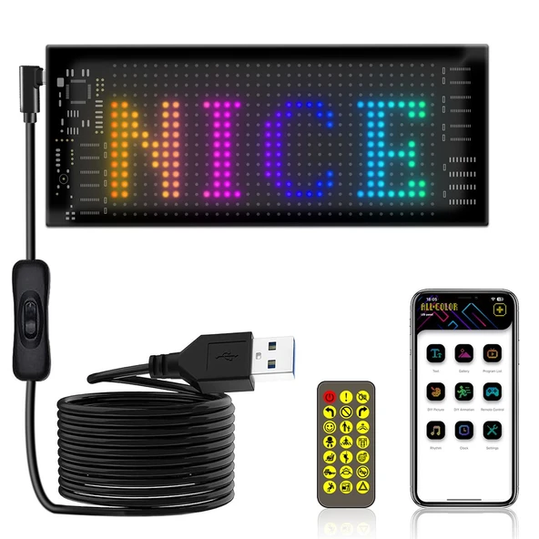 16X32 CAMA YAPIŞAN MATRIX PANEL LED EKRAN