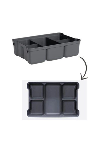 Flora Kilitli Bölmeli Saklama Kutusu, Bujiteri Takı İlaç Dikiş İp Kaşık Hırdavat Organizer 6,25 Litre - 4