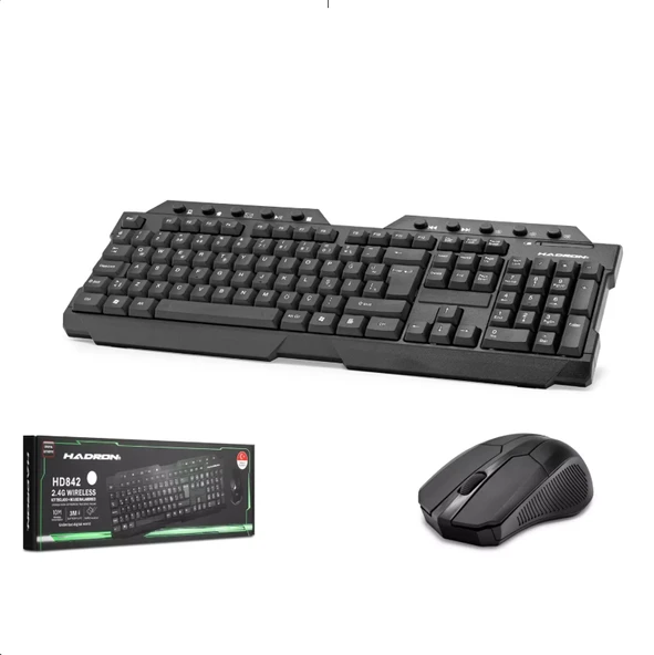 KABLOSUZ KLAVYE Q MOUSE SETİ HADRON HD-842