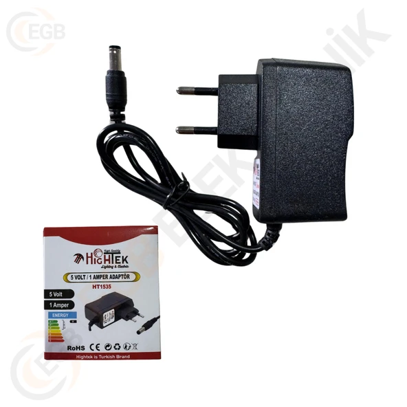 HIGHTEK HT-1535 Adaptör 5 Volt 1 Amper 5.5x2.5mm