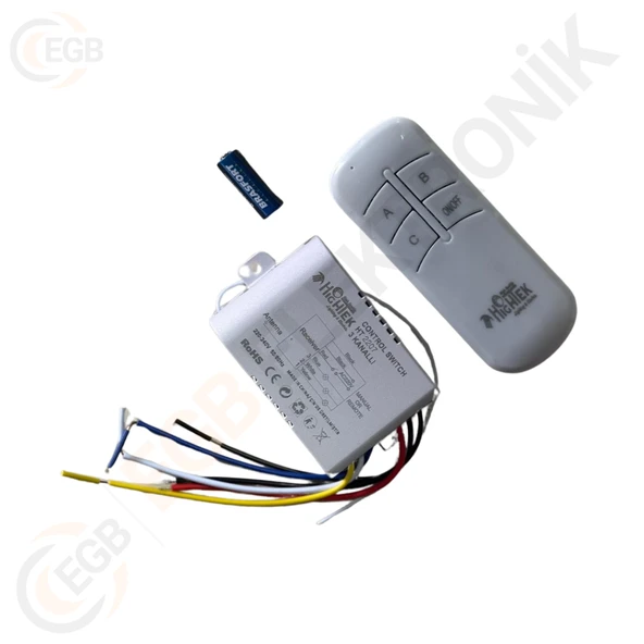 HIGHTEK HT-2207 3 Kanallı Avize Kontrol Kumandası