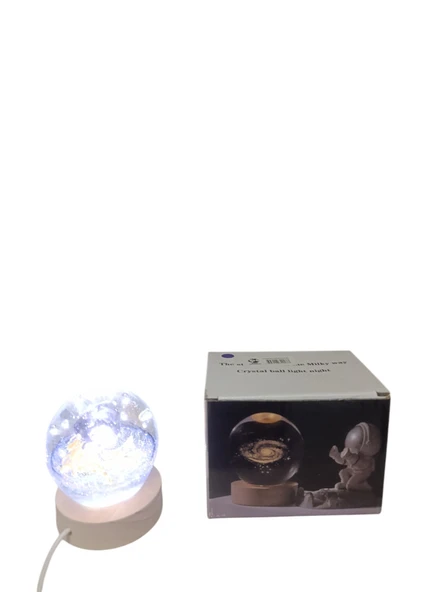 Ahşap altlıklı ışıklı küre - 5