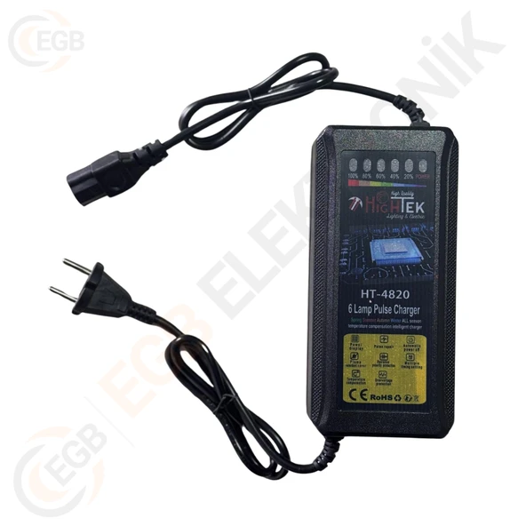 HIGHTEK HT-4820 48V 20A Elektrikli Bisiklet Ve Motorsiklet Şarj Adaptörü