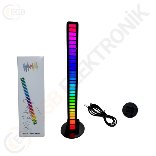 HIGHTEK rgb Sese Duyarlı Dik Ekolayzer 21cm L021