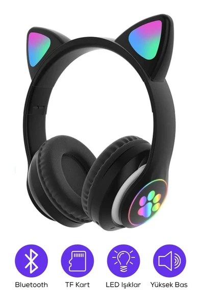 Kedi Figurlu Kulaklık - Resim 4
