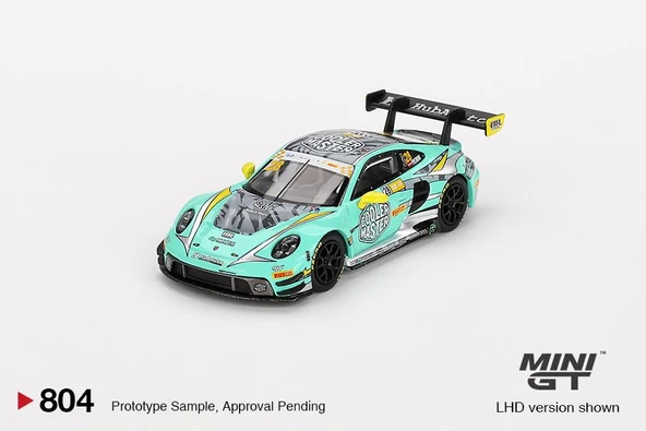 Mini GT Porsche 911 GT3 R #28 HubAuto Racing 2023 FIA GT World Cup 70th Macau Grand Prix 804 - 2