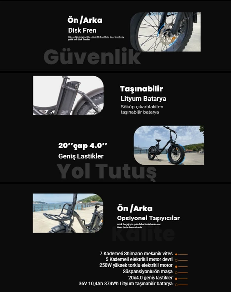 Ola Electrobold EB2 250 W Elektrikli Bisiklet - Resim 9