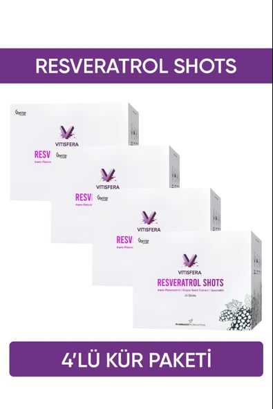 VİTİSFERA Resveratrol Shot Kür Paketi (4 Kutu) ürün görseli 1