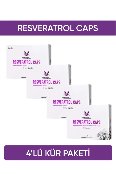 VİTİSFERA Resveratrol Caps Kür Paketi (4 Kutu) ürün görseli 1