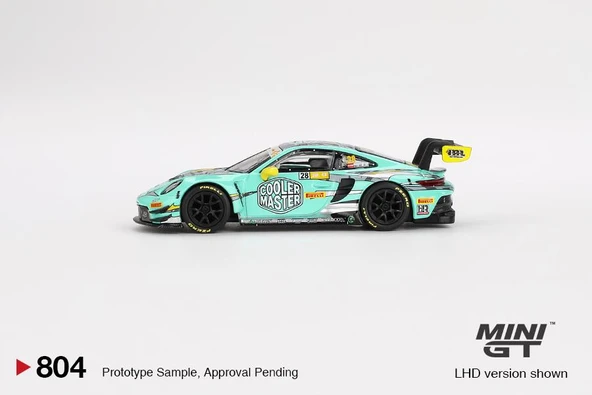 Mini GT Porsche 911 GT3 R #28 HubAuto Racing 2023 FIA GT World Cup 70th Macau Grand Prix 804 - 3