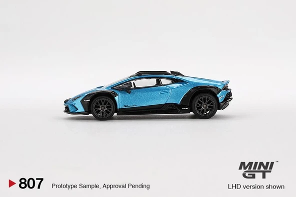 Mini GT Lamborghini Huracán Sterrato Blu Aegir 807 - Resim 3