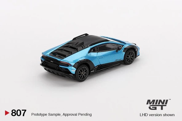 Mini GT Lamborghini Huracán Sterrato Blu Aegir 807 - Resim 2
