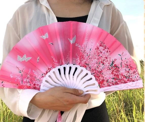 Beluga Yelpaze Şık Fuşya Erik Çiçeği Yelpaze 260044 - 2