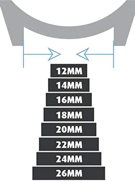 Fado Her Saate Uygun Bombeli  20mm  Piramit modeli Hakiki Deri (211)  siyah - Resim 3
