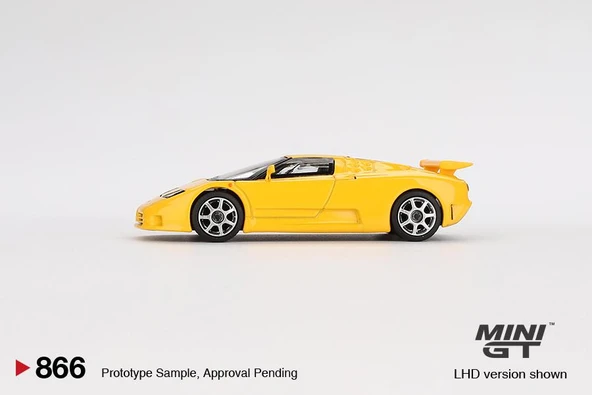 Mini GT Bugatti EB110 Super Sport Giallo Bugatti 866 - Resim 3
