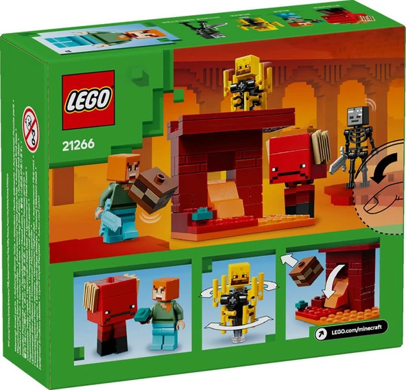 LEGO Minecraft 21266 The Nether Lava Battle - 2