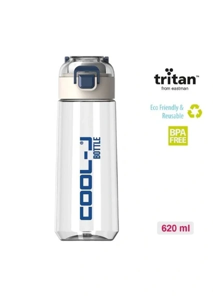 GIPTA VAKUMLU KİLİTLİ TRİTAN MATARA 620 ML BEYAZ KUTUDA