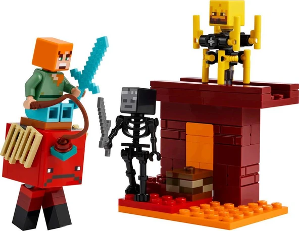 LEGO Minecraft 21266 The Nether Lava Battle - 3