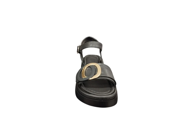 Ventes 581610Z Toka Detaylı 4 cm Topuk Boyu Günlük Kadın Sandalet - 3