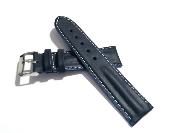 Fado Her Saate Uygun Bombeli  20  mm  Piramit modeli Hakiki Deri (214)  koyu  mavi ürün görseli