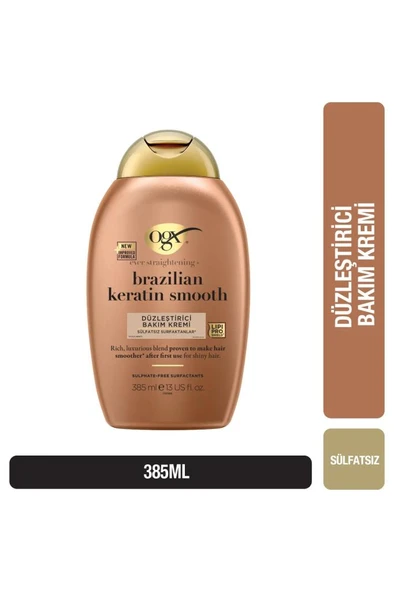 Organix Brazilian Keratin Smooth Düzleştirici Saç Bakım Kremi 385 ml