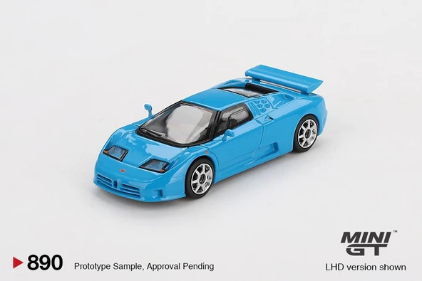 Mini GT Bugatti EB110 Super Sport Blu Bugatti 890