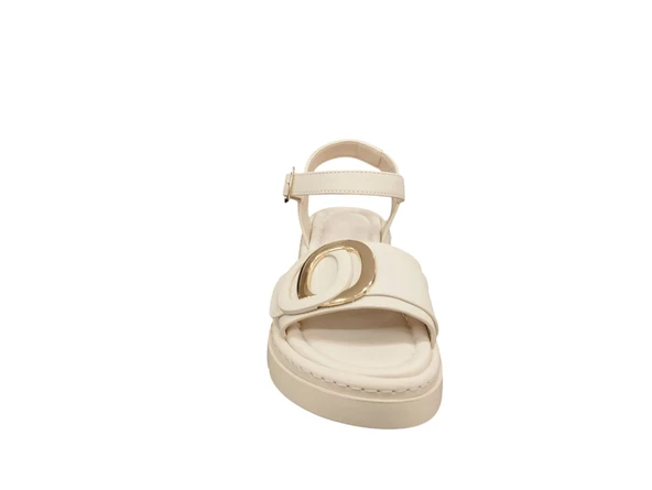 Ventes 581610Z Toka Detaylı 4 cm Topuk Boyu Günlük Kadın Sandalet - 7
