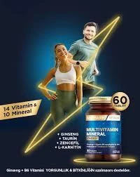 Nutraxin Multivitamin Mineral Energy 60 Tablet - Resim 2