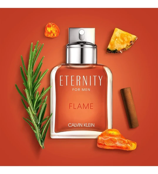 Calvin Klein Eternity Flame EDT 100 ml Erkek Parfümü - 4