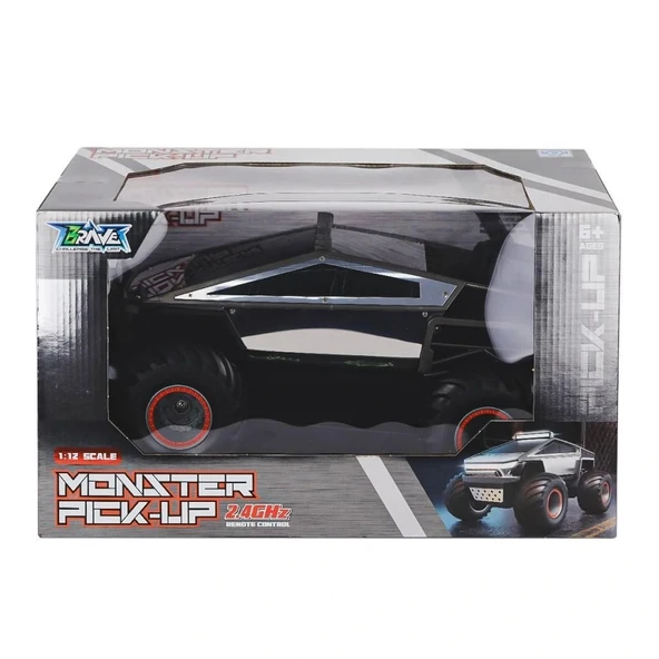 Nessiworld 2401A Kumandalı Şarjlı Metal Kaplama Monster Pick Up -Birliktoys - 2