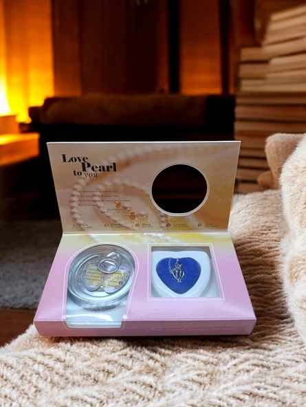 Love pearl istiridye içinde kutu açılımı inci kolye