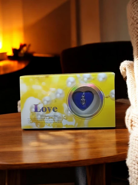 Love pearl istiridye içinde kutu açılımı inci kolye - 7