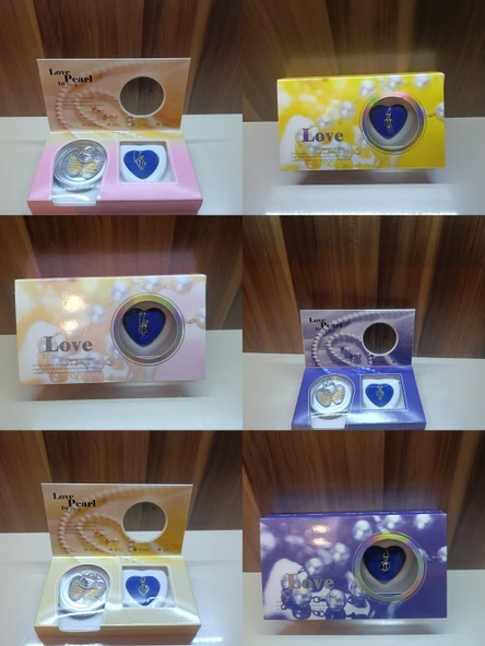 Love pearl istiridye içinde kutu açılımı inci kolye - 8