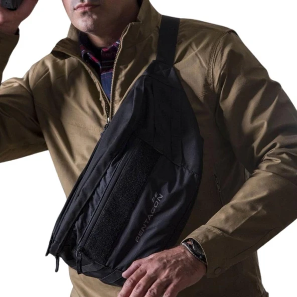 Çapraz Göğüs Askılı Çanta - Pentagon - Telamon CCW - 8.5 Lt - Black- K16108 - 2