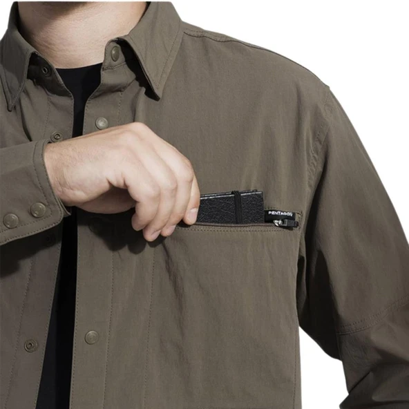 Outdoor Tactical Erkek Gömleği - Pentagon - Wayne - RAL7013 - K02029 - 2