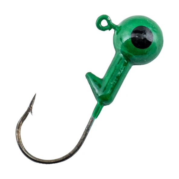 Jighead - Zoka - Kurşunlu Olta İğnesi - (XH-A 02) - Yeşil - 6 Gr - Resim 3